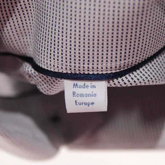Eton NWT Dress Shirt Size 38 15 Slim Fit in Blue / White 100% Cotton